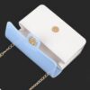 Two-Toned Gold Metal Clutch – Structured Evening Bag