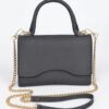 Compact Chain Crossbody Bag – Polished Finish
