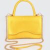 Compact Chain Crossbody Bag – Polished Finish