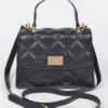 Quilted Top-Handle Crossbody Bag – Structured Compact
