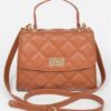 Quilted Top-Handle Crossbody Bag – Structured Compact
