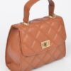 Quilted Top-Handle Crossbody Bag – Structured Compact