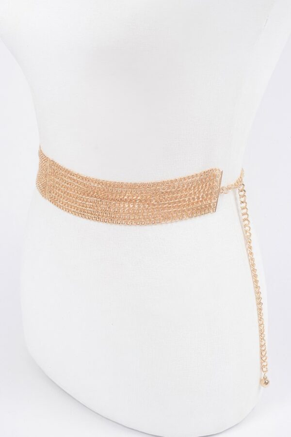 Multi Chain Belt – Layered Chain Waist Accent