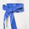 Wide Faux Leather Kimono Wrap Belt – Structured Waist Tie
