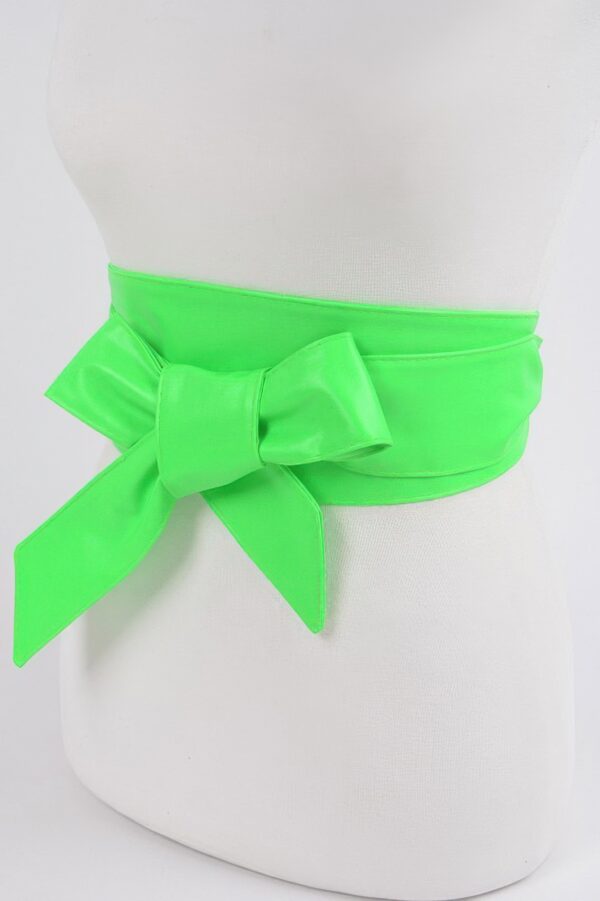 Neon Wrap Kimono Belt – Wide 4in Waist Tie