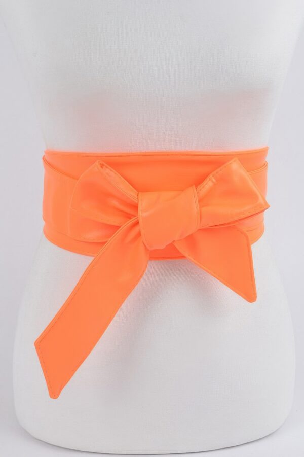 Neon Wrap Kimono Belt – Wide 4in Waist Tie