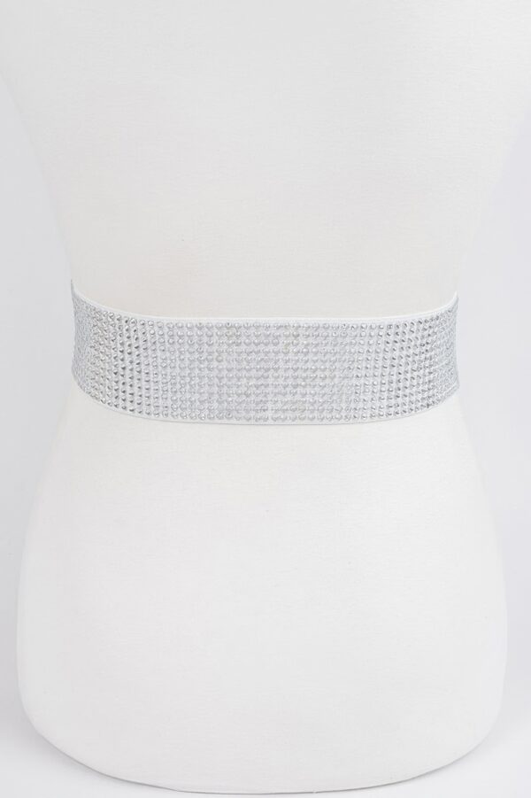 Hot-Fix Stretch Belt – Embellished 2.25″ Waistband