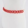 Chain Belt with Vivid Color Accents