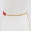 Chain Belt with Vivid Color Accents