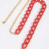 Chain Belt with Vivid Color Accents