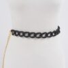 Chain Belt with Vivid Color Accents