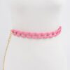Chain Belt with Vivid Color Accents