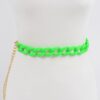 Chain Belt with Vivid Color Accents