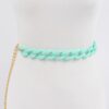 Chain Belt with Vivid Color Accents