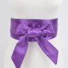 Wide Satin Kimono Wrap Belt – Smooth Finish