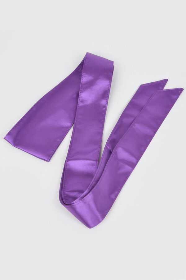 Wide Satin Kimono Wrap Belt – Smooth Finish