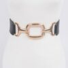 Stretch Plus Size Belt with Multi Metal Buckles