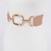 Stretch Plus Size Belt with Multi Metal Buckles