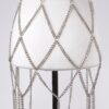 Leather Waist Belt with Cascading Chain Skirt
