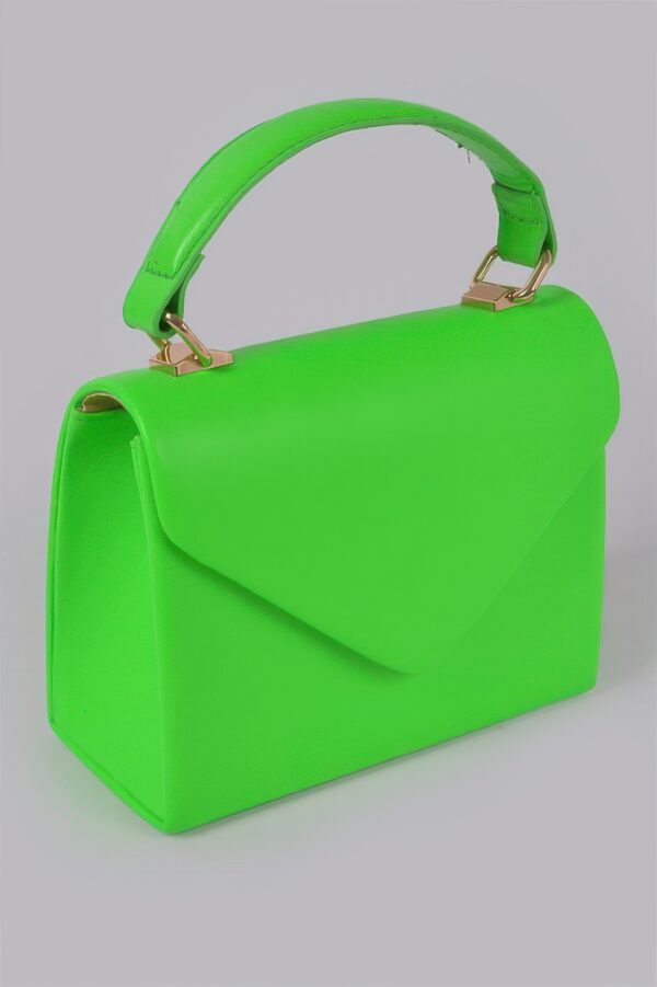 Boxy Clutch – Structured Polyurethane Evening Clutch