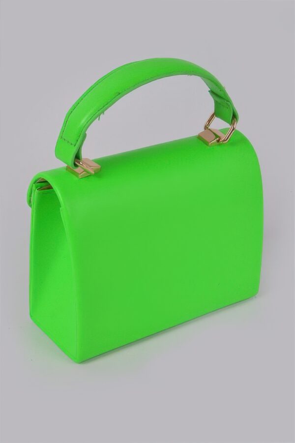 Boxy Clutch – Structured Polyurethane Evening Clutch
