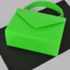 Boxy Clutch – Structured Polyurethane Evening Clutch