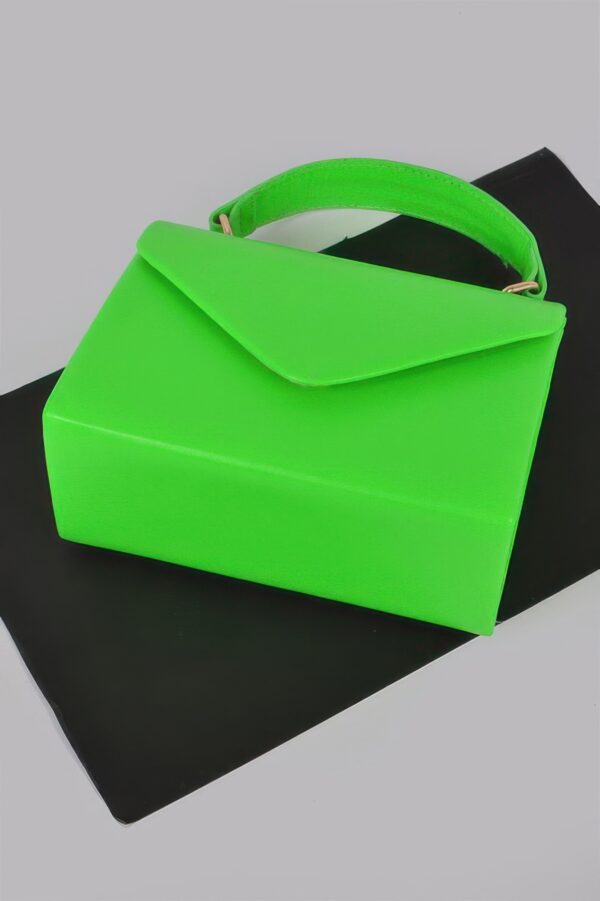 Boxy Clutch – Structured Polyurethane Evening Clutch