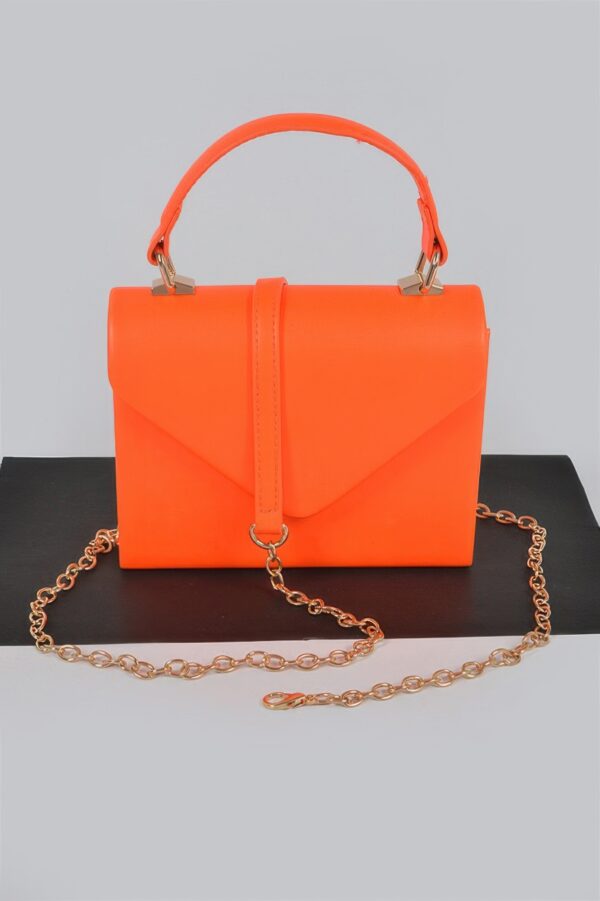Boxy Clutch – Structured Polyurethane Evening Clutch
