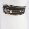 Wide Studded Stretch Belt – 3.5in