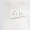 Faux Croc Waist Belt – Slim Embossed PU Finish