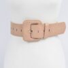 Faux Croc Waist Belt – Slim Embossed PU Finish