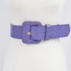 Faux Croc Waist Belt – Slim Embossed PU Finish