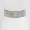 Square Metal Rhinestone Belt – PVC Statement