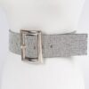 Square Metal Rhinestone Belt – PVC Statement