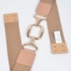 Plus Size Stretch Belt with Multi-Metal Buckles