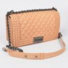 Quilted Embossed Jelly Bag – Glossy PVC Handbag
