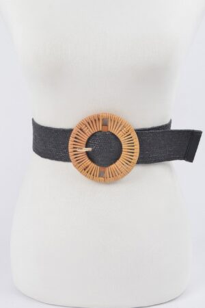 Bamboo Buckle Stretch Belt – Plus Size