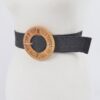 Bamboo Buckle Stretch Belt – Plus Size