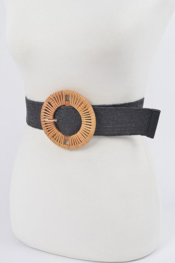 Bamboo Buckle Stretch Belt – Plus Size