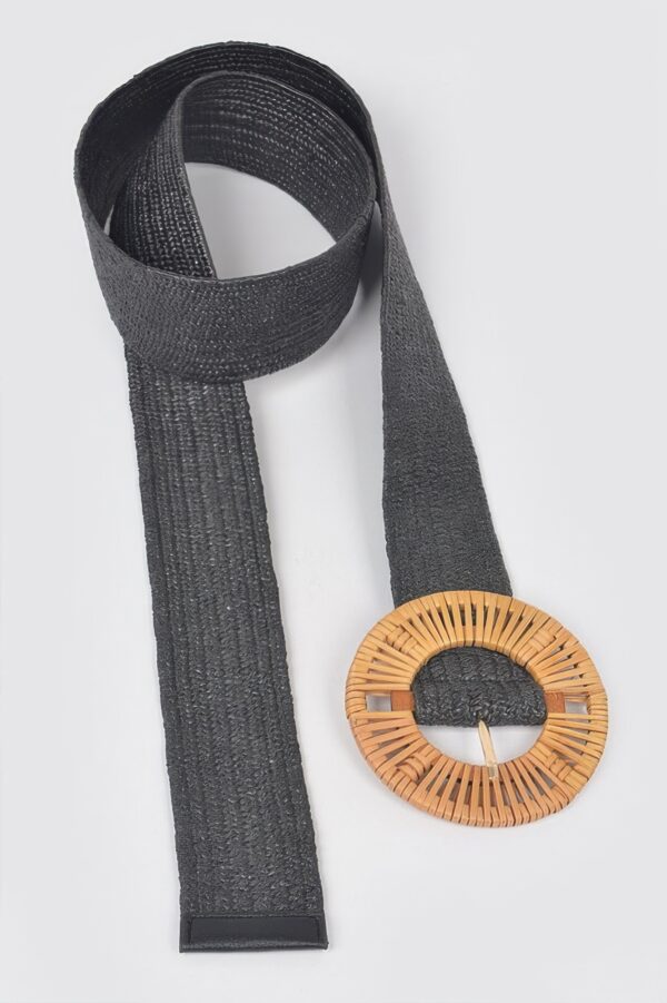 Bamboo Buckle Stretch Belt – Plus Size