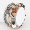 Layered Bead & Chain Bracelet – Delicate Texture