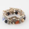 Layered Bead & Chain Bracelet – Delicate Texture