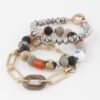 Layered Bead & Chain Bracelet – Delicate Texture