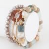 Layered Bead & Chain Bracelet – Delicate Texture