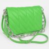Quilted Chain Shoulder Bag with Mixed Metal Accents