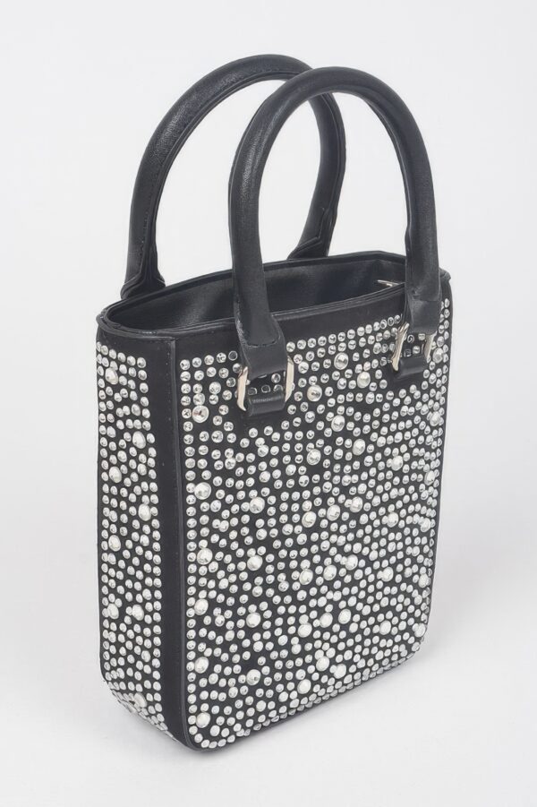 Hotfix Rhinestone Crossbody Bag – Compact Sparkle