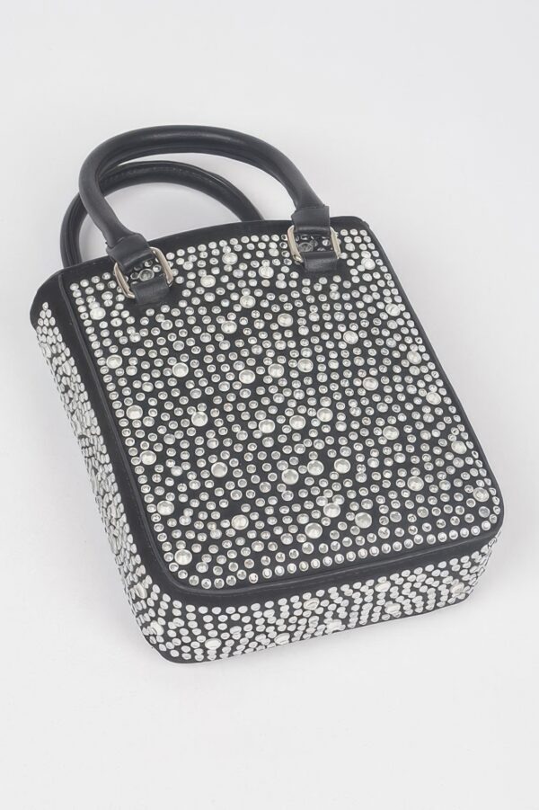 Hotfix Rhinestone Crossbody Bag – Compact Sparkle