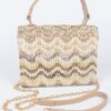 Faux Straw Top-Handle Flap Bag – Compact Textured Handbag