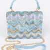 Faux Straw Top-Handle Flap Bag – Compact Textured Handbag