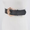 Enamel Belt with Metal Buckle – Polyurethane Finish
